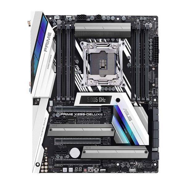 X299-DELUXE-II ASUS PRIME X299-DELUXE II Socket 2066 Intel X299 Chipset Core X-Series Processors Support DDR4 8x DIMM 8x SATA 6.0Gb/s ATX Motherboard (Refurbished)