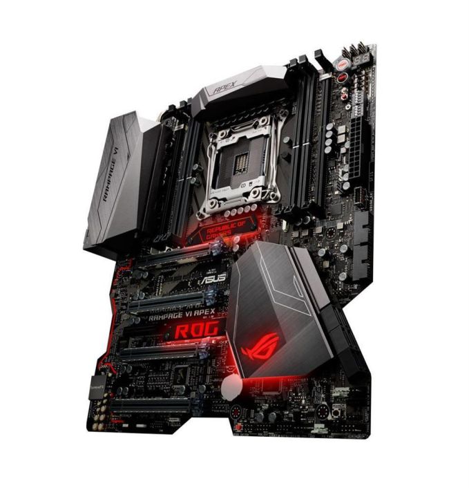 ROG RAMPAGE VI APEX Asus Socket 2066 Intel X299 Chipset Core X-Series Processors Support DDR4 4x DIMM 6x SATA Extended-ATX Motherboard (Refurbished)