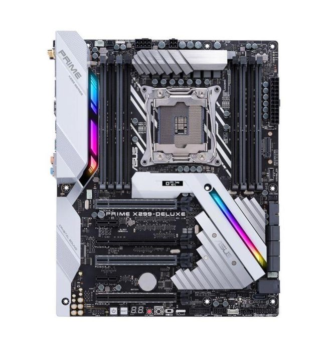 90MB0TY0-M0AAY0 ASUS PRIME X299-DELUXE Socket LGA 2066 Intel X299 Chipset Core X-Series Processors Support DDR4 8x DIMM 7x SATA 6.0Gb/s ATX Motherboard (Refurbished)