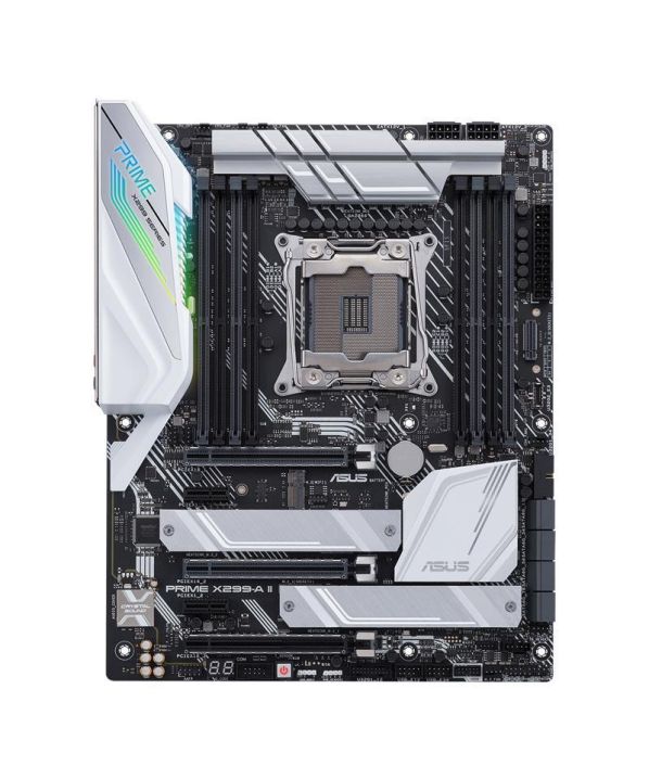 90MB11F0-M0EAY0 ASUS Prime X299-A II Socket LGA 2066 Intel X299 Chipset Core X-Series Processors Support DDR4 8x DIMM 8x SATA 6.0Gb/s ATX Motherboard (Refurbished)
