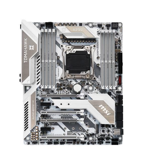 X299TOMAHAWKARCTIC MSI Socket 2066 Intel X299 Chipset Core X-Series Processors Support DDR4 8x DIMM 8x SATA 6.0Gb/s ATX Motherboard (Refurbished) X299 TOMAHAWK ARCTIC