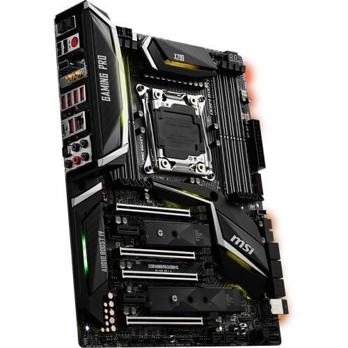 X299 GAMING PRO CARBON AC MSI Socket LGA 2066 Intel X299 Chipset Core X-Series Processors Support DDR4 8x DIMM 8x SATA 6.0Gb/s ATX Motherboard (Refurbished)