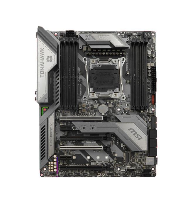 X299TOMAHAWK MSI X299 TOMAHAWK Socket LGA 2066 Intel X299 Chipset Core X-Series Processors Support DDR4 8x DIMM 8x SATA 6.0Gb/s ATX Motherboard (Refurbished) Mfr