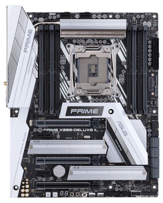 90MB0ZB0-M0EAY0 ASUS PRIME X299-DELUXE II Socket 2066 Intel X299 Chipset Core X-Series Processors Support DDR4 8x DIMM 8x SATA 6.0Gb/s ATX Motherboard (Refurbished)