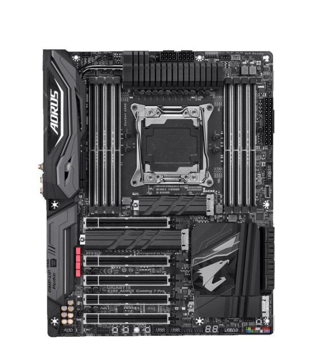 X299 AORUS Gaming 7 Pro Gigabyte Socket LGA 2066 Intel X299 Express Chipset Core X-Series Processors Support DDR4 8x DIMM 8x SATA 6.0Gb/s ATX Motherboard (Refurbished)