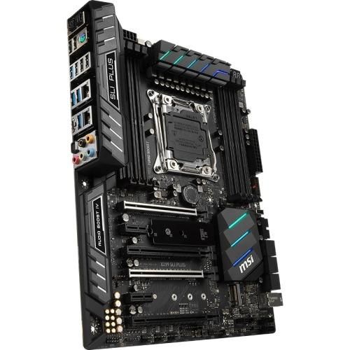 X299 SLI PLUS MSI Socket LGA 2066 Intel X299 Chipset Intel Core X-Series Processors Support DDR4 8x DIMM 8x SATA 6.0Gb/s ATX Motherboard (Refurbished)