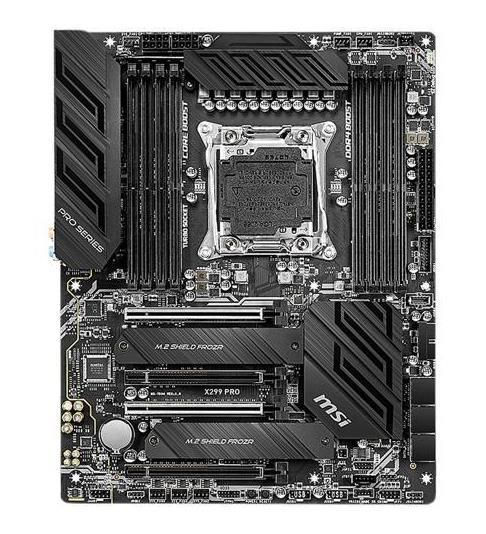 X299 PRO MSI Socket LGA 2066 Intel X299 Chipset Core i9 Processors Support DDR4 8x DIMM 6x SATA3 6.0Gb/s ATX Motherboard (Refurbished)