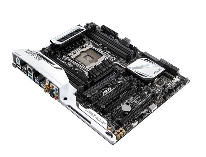 MBX99POU3 ASUS X99-PRO/USB 3.1 Socket LGA 2011-v3 Intel X99 Chipset Core i7 Processors Support DDR4 8x DIMM 8x SATA 6.0Gb/s ATX Motherboard