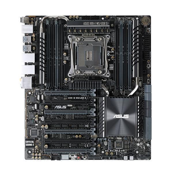 90SB05D0-M0AAY0 ASUS X99-E WS/USB 3.1 Socket LGA 2011-v3 Intel X99 Chipset Core i7/ Core i7 X-Series/ Intel Xeon Processors Support DDR4 8x DIMM 8x SATA 6.0Gb/s CEB Motherboard (Refurbished)