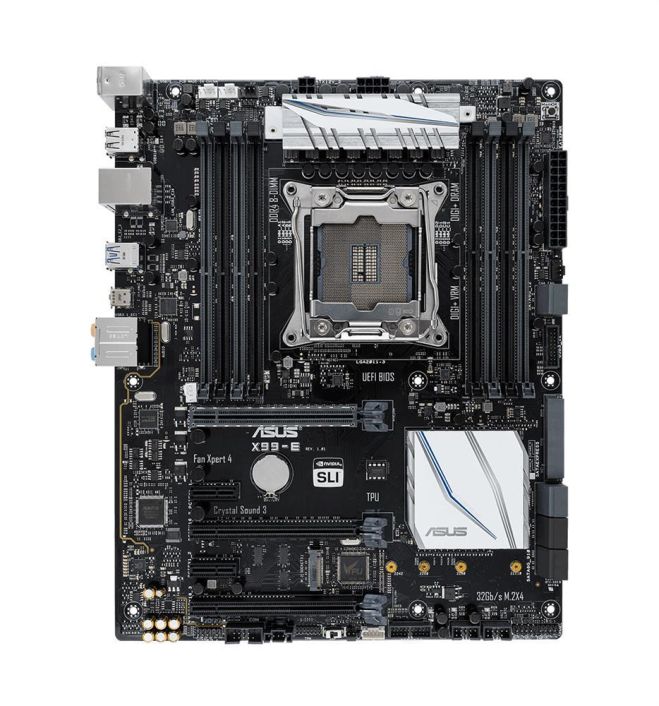 90MB0QL0-M0EAY0 ASUS X99-E Socket LGA 2011-v3 Intel X99 Chipset Core i7 Processors Support DDR4 8x DIMM 8x SATA 6.0Gb/s ATX Motherboard
