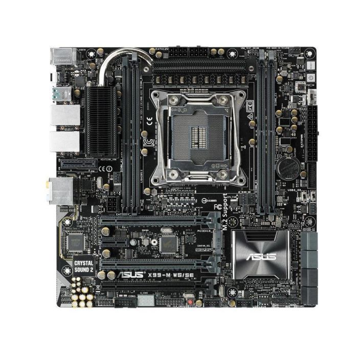 90SB05P0-M0EAY0 ASUS X99-M WS/SE Socket 2011-3 Intel X99 Chipset Xeon E5-1600 v3/ E5-2600 v3/ E5-1600 v4/ E5-2600 v4/ Core i7 / Core i7 X-Series Processors Support DDR4 4x DIMM 8x SATA 6.0Gb/s Micro-ATX Server Motherboard (Refurbished)