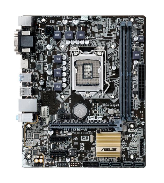 MB-H110MA ASUS H110M-A Socket LGA 1151 Intel H110 Chipset 7th/6th Generation Core i7 / i5 / i3 / Pentium / Celeron Processors Support DDR4 2x DIMM 4x SATA 6.0Gb/s Micro-ATX Motherboard (Refurbished)