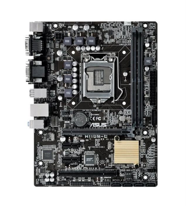 MB-H110MCS ASUS H110M-CS Socket LGA 1151 Intel H110 Chipset 7th/6th Generation Core i7 / i5 / i3 / Pentium / Celeron Processors Support DDR4 2x DIMM 4x SATA 6.0Gb/s Micro-ATX Motherboard (Refurbished)
