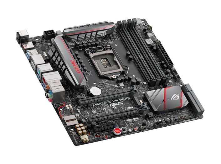 90MB0MB0-M0AAY0 ASUS MAXIMUS VIII GENE Socket LGA 1151 Intel Z170 Chipset 6th Generation Core i7 / i5 / i3 / Pentium / Celeron Processors Support DDR4 4x DIMM 4x SATA 6.0Gb/s Micro-ATX Motherboard (Refurbished)