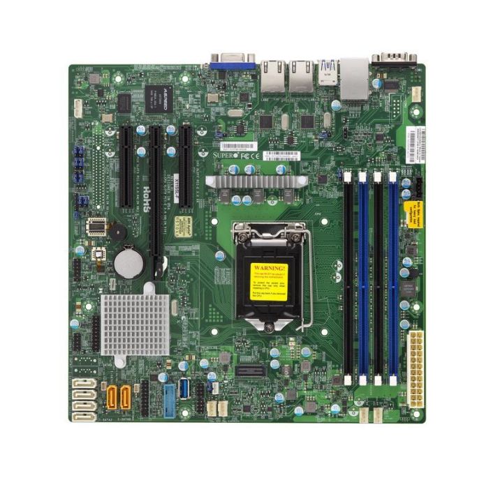 MBD-X11SSL-F-B SuperMicro X11SSL-F Socket LGA 1151 Intel C232 Chipset Intel Xeon E3-1200 v6/v5 7th Generation Core i3/ Pentium / Celeron Processors Support DDR4 4x DIMM 6x SATA 3.0Gb/s Micro-ATX Server Motherboard (Refurbished)