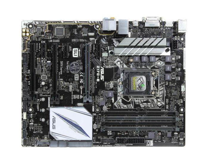 MBZ170E ASUS Z170-E Socket LGA 1151 Intel Z170 Chipset 7th/6th Generation Core i7 / i5 / i3 / Pentium / Celeron Processors Support DDR4 4x DIMM 6x SATA 6.0Gb/s ATX Motherboard (Refurbished)