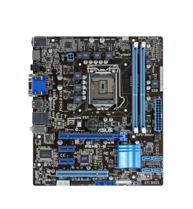90-MIBJC0-G0EAY0DZ ASUS P8H61-M LX3 PLUS R2.0 Socket LGA 1151 Intel H61 Chipset 3rd/2nd Generation Core i7 / i5 / i3 / Pentium / Celeron Processors Support DDR3 2x DIMM 4x SATA 3.0Gb/s Micro-ATX Motherboard (Refurbished)