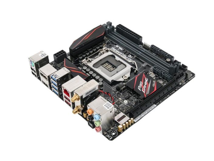 Z170IPROGAMIN ASUS Z170I PRO GAMING Socket LGA 1151 Intel Z170 Chipset Core i7 / i5 / i3 / Pentium / Celeron Processors Support DDR4 2x DIMM 2x SATA 6.0Gb/s Mini ITX Motherboard (Refurbished)