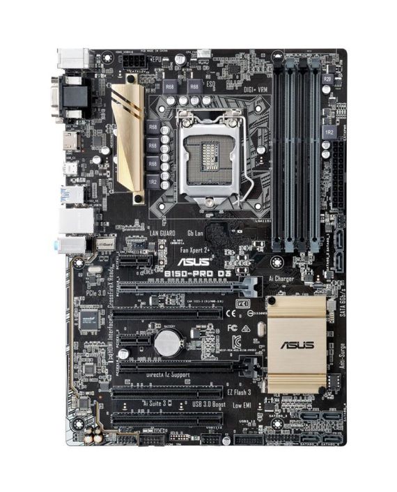 B150-PRO ASUS Socket LGA LGA1151 Intel B150 Chipset 7th/6th Generation Core i7 / i5 / i3 / Pentium / Celeron Processors Support DDR4 4x DIMM 6x SATA 6.0Gb/s ATX Motherboard (Refurbished)
