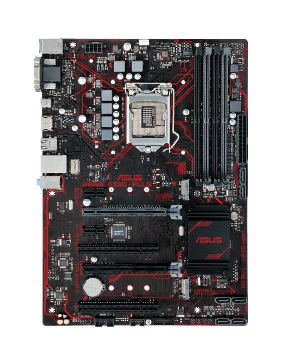 PRIMEB250-PLUS ASUS PRIME B250-PLUS Socket LGA 1151 Intel B250 Chipset 7th/6th Generation Core i7 / i5 / i3 / Pentium / Celeron Processors Support DDR4 4x DIMM 6x SATA 6.0Gb/s ATX Motherboard (Refurbished)