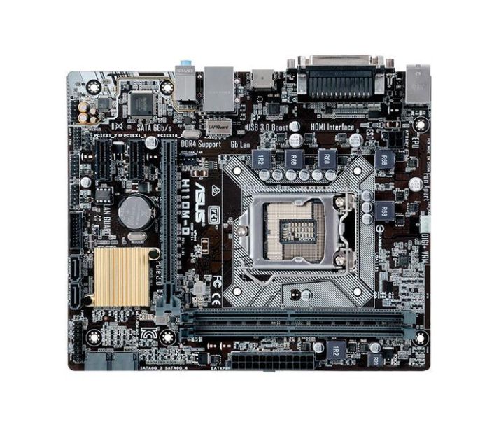 90MB0PY0-M0EAY0 ASUS H110M-D Socket LGA 1151 Intel H110 Chipset 7th/6th Generation Core i7 / i5 / i3 / Pentium / Celeron Processors Support DDR4 2x DIMM 4x SATA 6.0Gb/s Micro-ATX Motherboard (Refurbished)
