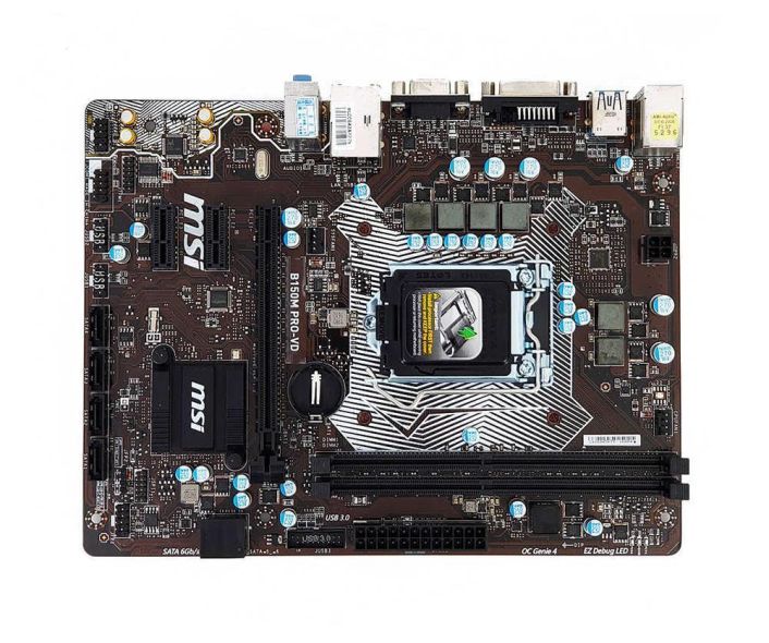 MB-B15MPV MSI B150M PRO-VD Socket LGA 1151 Intel B150 Chipset 6th Generation Core i7 / i5 / i3 / Pentium / Celeron Processors Support DDR4 2x DIMM 6x SATA 6.0Gb/s Micro-ATX Motherboard (Refurbished)