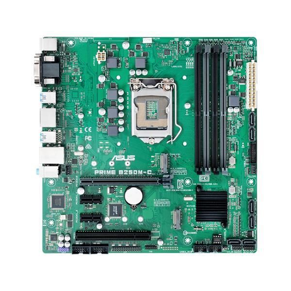 PRIMB250M-C-CSM ASUS PRIME B250M-C/CSM Socket LGA 1151 Intel B250 Chipset Core i7 / i5 / i3 / Pentium / Celeron Processors Support DDR4 4x DIMM 6x SATA 6.0Gb/s uATX Motherboard (Refurbished)