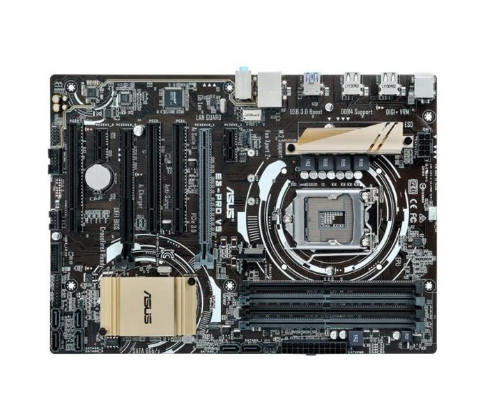 E3-PRO-V5 ASUS E3-PRO V5 Socket LGA 1151 Intel C232 Chipset Xeon E3-1200 v6/v5 / 7th/6th Generation Core Pentium / Celeron Processors Support DDR4 4x DIMM 6x SATA 6.0Gb/s ATX Motherboard (Refurbished)