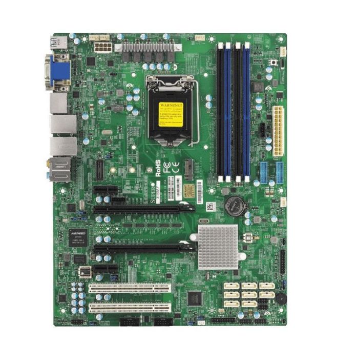 MBDX11SAEFO SuperMicro X11SAE-F Socket H4 LGA 1151 Xeon E3-1200 v5 / v6 Intel C236 Chipset DDR4 4 x DIMM 8 x SATA 6Gbps ATX Server Motherboard (Refurbished)