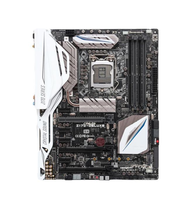 90MB0LR0-M0EAY0 ASUS Z170-DELUXE Socket LGA 1151 Intel Z170 Chipset 7th/6th Generation Core i7 / i5 / i3 / Pentium / Celeron Processors Support DDR4 4x DIMM 6x SATA 6.0Gb/s ATX Motherboard (Refurbished)