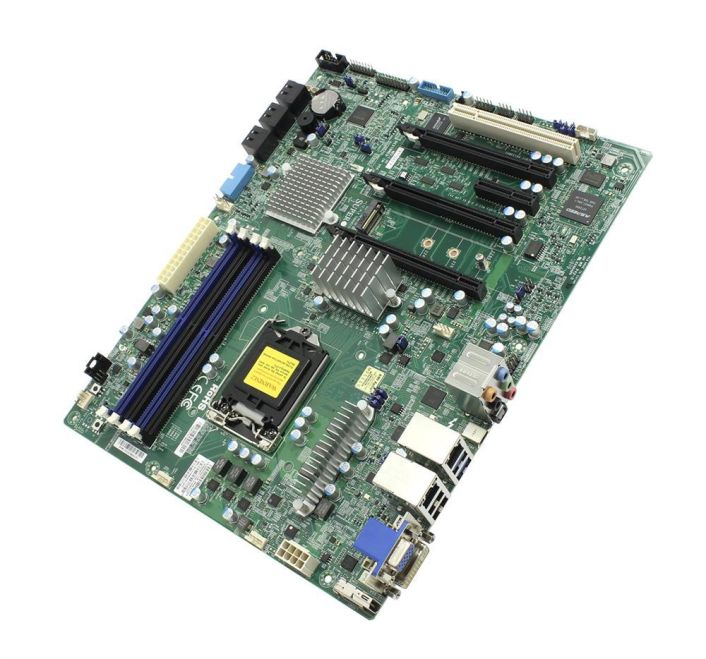 X11SATO SuperMicro Socket H4 LGA 1151 Xeon E3-1200 v5 / v6 Intel C236 Chipset DDR4 4 x DIMM 6 x SATA 6Gbps ATX Server Motherboard (Refurbished)