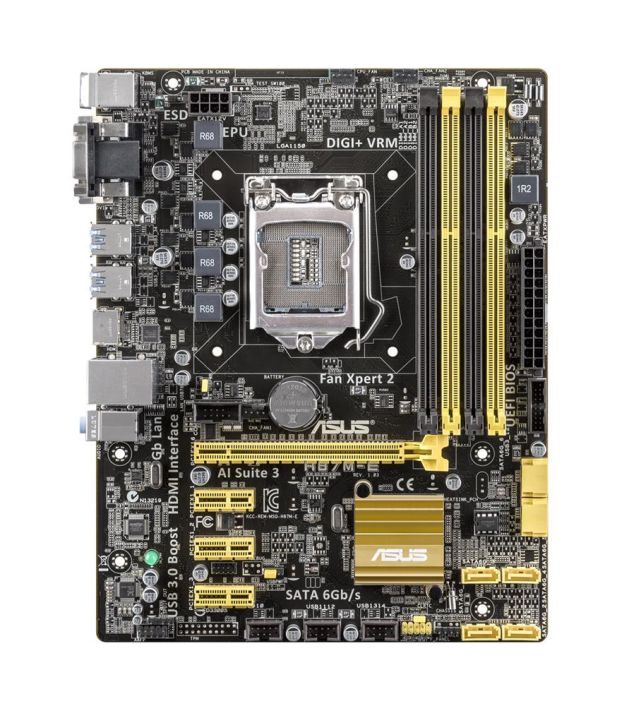 MBH87ME ASUS H87M-E Socket LGA 1150 Intel H87 Chipset 4th Generation Core i7 / i5 / i3 / Pentium / Celeron Processors Support DDR3 4x DIMM 6x SATA 6.0Gb/s uATX Motherboard (Refurbished)