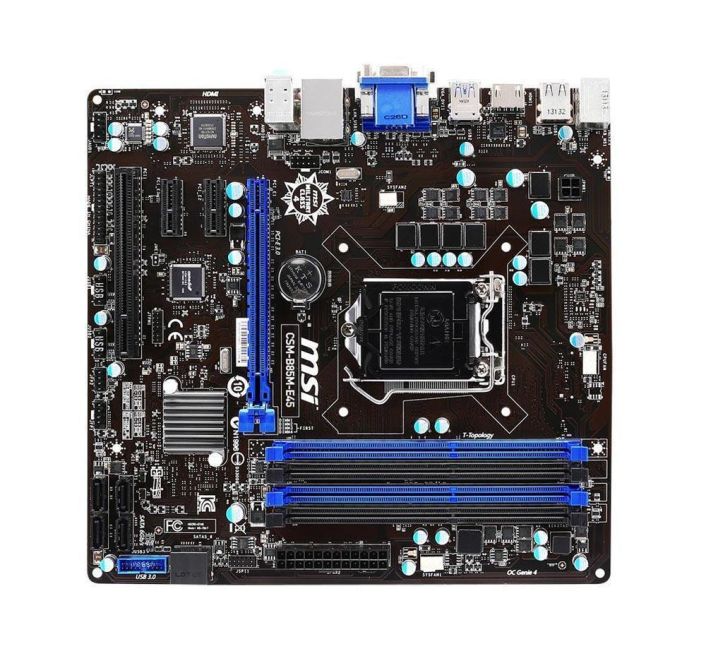 7817-002R MSI H87M-E33 Socket LGA 1150 Intel H87 Chipset Core i7 / i5 / i3 / Pentium / Celeron Processors Support DDR3 2x DIMM 6x SATA 6.0Gb/s Micro-ATX Motherboard (Refurbished)