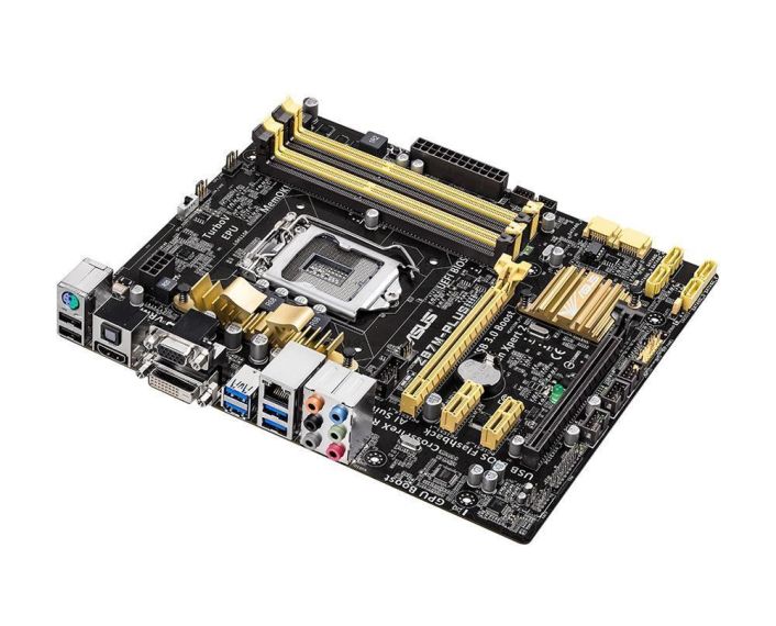 90MB0EF0-M0EAY0 ASUS Z87M-PLUS Socket LGA 1150 Intel Z87 Chipset 4th Generation Core i7 / i5 / i3 / Pentium / Celeron Processors Support DDR3 4x DIMM 6x SATA 6.0Gb/s mATX Motherboard (Refurbished)