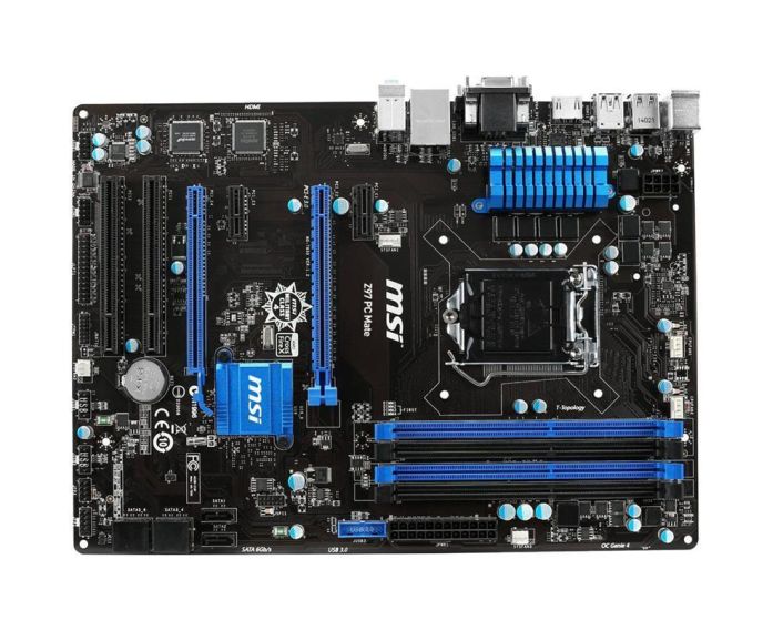 7850-004R MSI Z97 PC Mate Socket LGA 1150 Intel Z97 Express Chipset 4th/5th Generation Core i7 / i5 / i3 / Pentium / Celeron Processors Support DDR3 4x DIMM 6x SATA 6.0Gb/s ATX Motherboard (Refurbished)