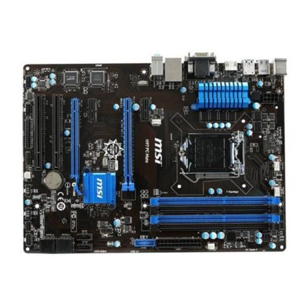 H97 PC Mate MSI Socket LGA 1150 Intel H97 Chipset 4th/5th Generation Core i7 / i5 / i3 / Pentium / Celeron Processors Support DDR3 4x DIMM 6x SATA 6.0Gb/s ATX Motherboard (Refurbished)