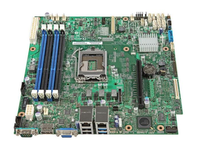 DBS1200V3RPM Intel S1200V3RPM Socket LGA 1150 Intel C226 Chipset Intel Xeon E3-1200 Processors Support DDR3 4x DIMM 6x SATA 6.0Gb/s Micro-ATX Motherboard (Refurbished)