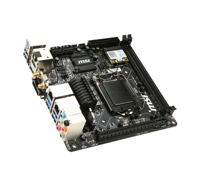 MSI-Z87I MSI Z87I Socket LGA 1150 Intel Z87 Express Chipset Core i7 / i5 / i3/ Pentium/ Celeron Processors Support DDR3 2x DIMM 4x SATA 6.0Gb/s Mini-ITX Motherboard (Refurbished)