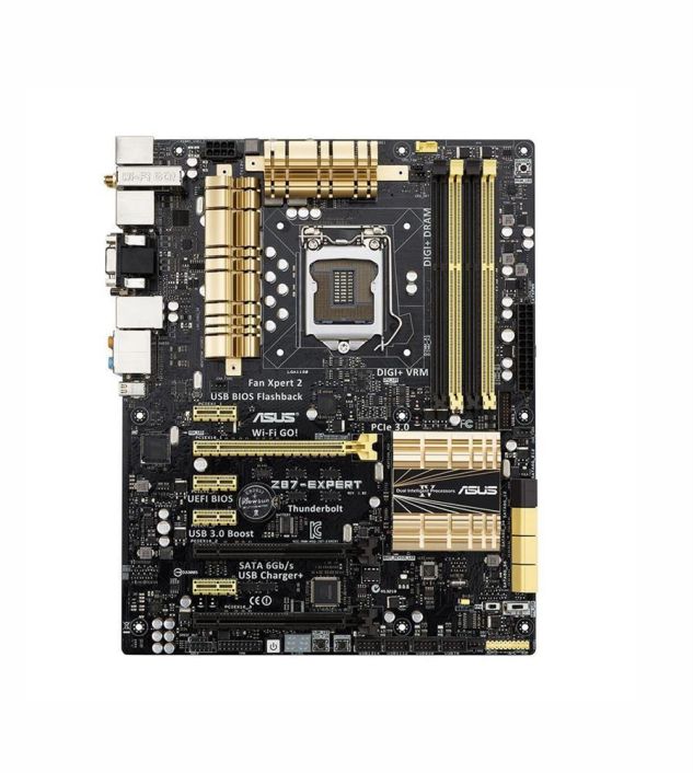 90MB0DV0-M0EAY5 ASUS Z87-EXPERT Socket LGA 1150 Intel Z87 Chipset 4th Generation Core i7 / i5 / i3 / Pentium / Celeron Processors Support DDR3 4x DIMM 6x SATA 6.0Gb/s ATX Motherboard (Refurbished)