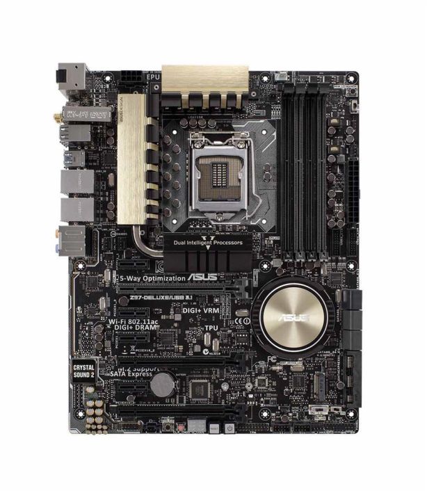 MB-Z97DEU3 ASUS Z97-DELUXE/USB 3.1 Socket LGA 1150 Intel Z97 Chipset 5th/New 4th/4th Generation Core i7 / i5 / i3 / Pentium / Celeron Processors Support DDR3 4x DIMM 4x SATA 6.0Gb/s ATX Motherboard (Refurbished)