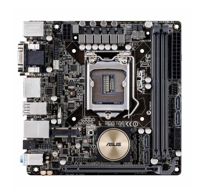 MBH97IPLU ASUS H97I-PLUS Socket LGA 1150 Intel H97 Chipset 5th/New 4th/4th Generation Core i7 / i5 / i3 / Pentium / Celeron Processors Support DDR3 2x DIMM 4x SATA 6.0Gb/s Mini ITX Motherboard (Refurbished)