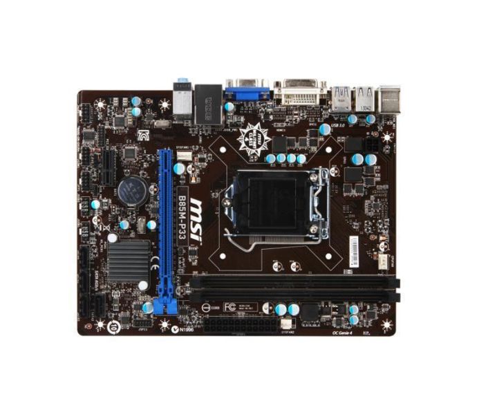 7817-086R MSI B85M-P33 V3 Socket LGA 1150 Intel B85 Express Chipset 4th Generation Core i7 / i5 / i3 / Pentium / Celeron Processors Support DDR3 2x DIMM 4x SATA 6.0Gb/s Micro-ATX Motherboard (Refurbished)