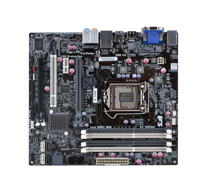 B85H3M ECS B85H3-M Socket LGA1150 Intel B85 Express Chipset micro-ATX Motherboard (Refurbished)