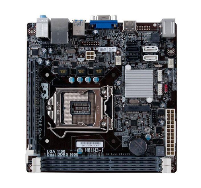 MBH81I ECS H81H3-I Socket LGA 1150 Intel H81 Express Chipset New 4th & 4th Generation Intel Core/ Pentium/ Celeron Processors Support DDR3 2x DIMM 2x SATA 3.0Gb/s Mini ITX Motherboard (Refurbished)