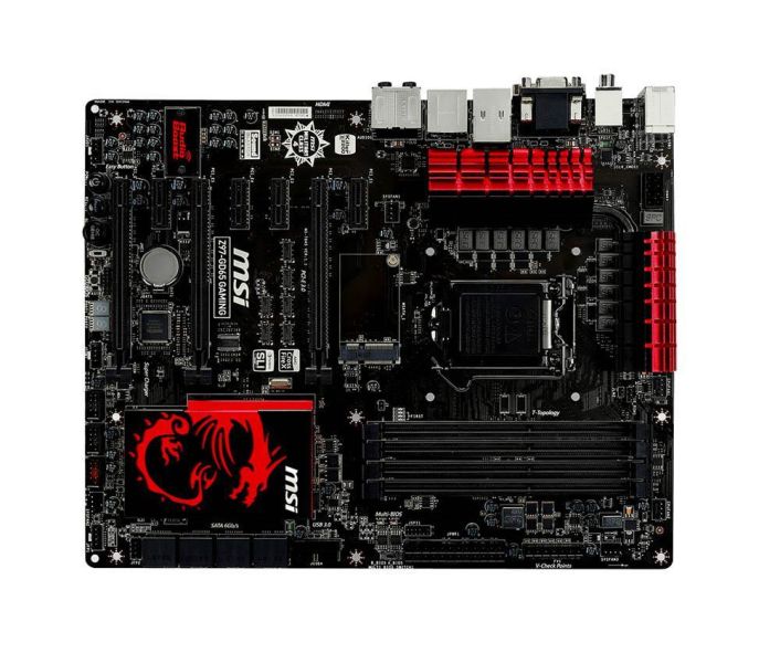 7845-002R MSI Z97-GD65 GAMING Socket LGA 1150 Intel Z97 Express Chipset 4th Generation Core i7 / i5 / i3 / Pentium / Celeron Processors Support DDR3 4x DIMM 8x SATA 6.0Gb/s ATX Motherboard (Refurbished)