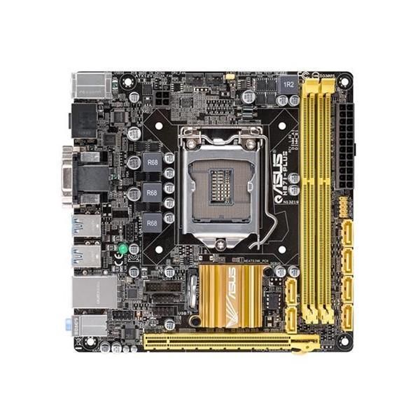 H87I-PLUS-A1 ASUS Socket LGA 1150 Intel H87 Chipset 4th Generation Core i7 / i5 / i3 / Pentium / Celeron Processors Support DDR3 2x DIMM 6x SATA 6.0Gb/s Mini-ITX Motherboard (Refurbished)