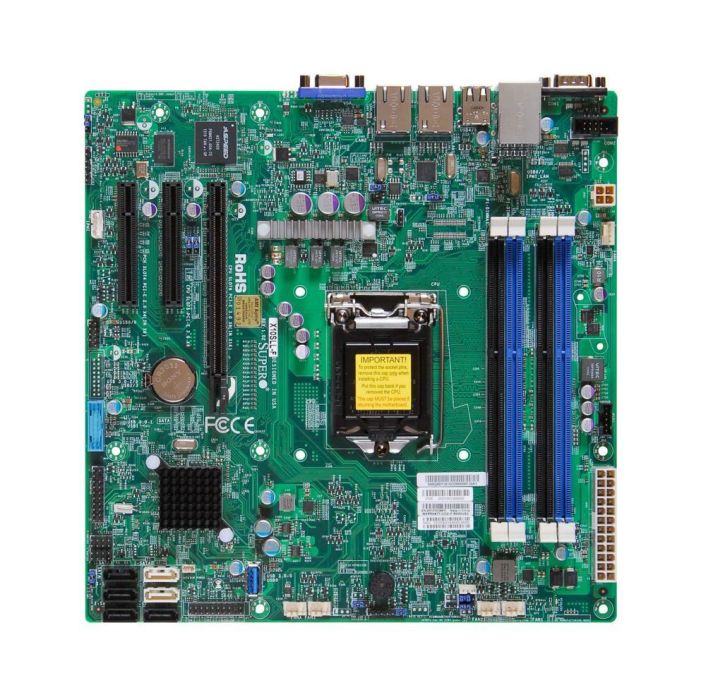 MBX10SLL SuperMicro X10SLL-F Socket LGA 1150 Intel C222 Express Chipset Xeon E3-1200 v3/ 4th Gen Core i3/ Pentium/ Celeron Processors Support Single DDR3 4x DIMM 2x SATA 6.0Gb/s Micro-ATX Server Motherboard (Refurbished)