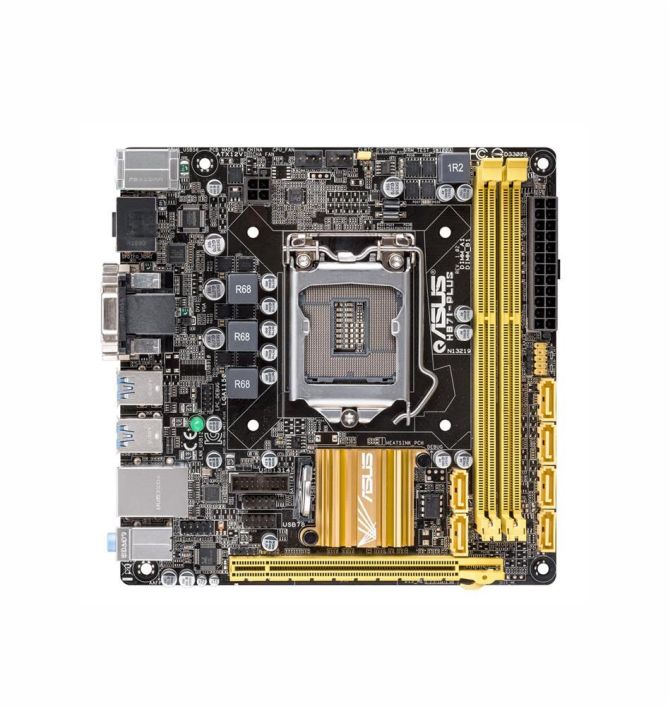 90MB0F30-M0AAY0 ASUS H87I-PLUS Socket LGA 1150 Intel H87 Chipset 4th Generation Core i7 / i5 / i3 / Pentium / Celeron Processors Support DDR3 2x DIMM 6x SATA 6.0Gb/s Mini-ITX Motherboard (Refurbished)