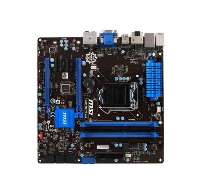 CSM-H87M-G43 MSI H87M-G43 Socket LGA 1150 Intel H87 Chipset 4th Generation Core i7 / i5 / i3 / Pentium / Celeron Processors Support DDR3 4x DIMM 6x SATA 3.0Gb/s Micro-ATX Motherboard (Refurbished)