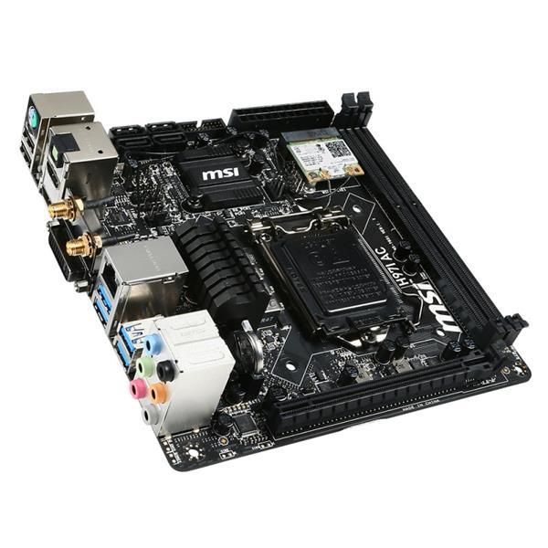 7851-002R MSI H97I AC Socket LGA 1150 Intel H97 Chipset 4th/5th Generation Core i7 / i5 / i3 / Pentium / Celeron Processors Support DDR3 2x DIMM 4x SATA 6.0Gb/s Mini-ITX Motherboard (Refurbished)